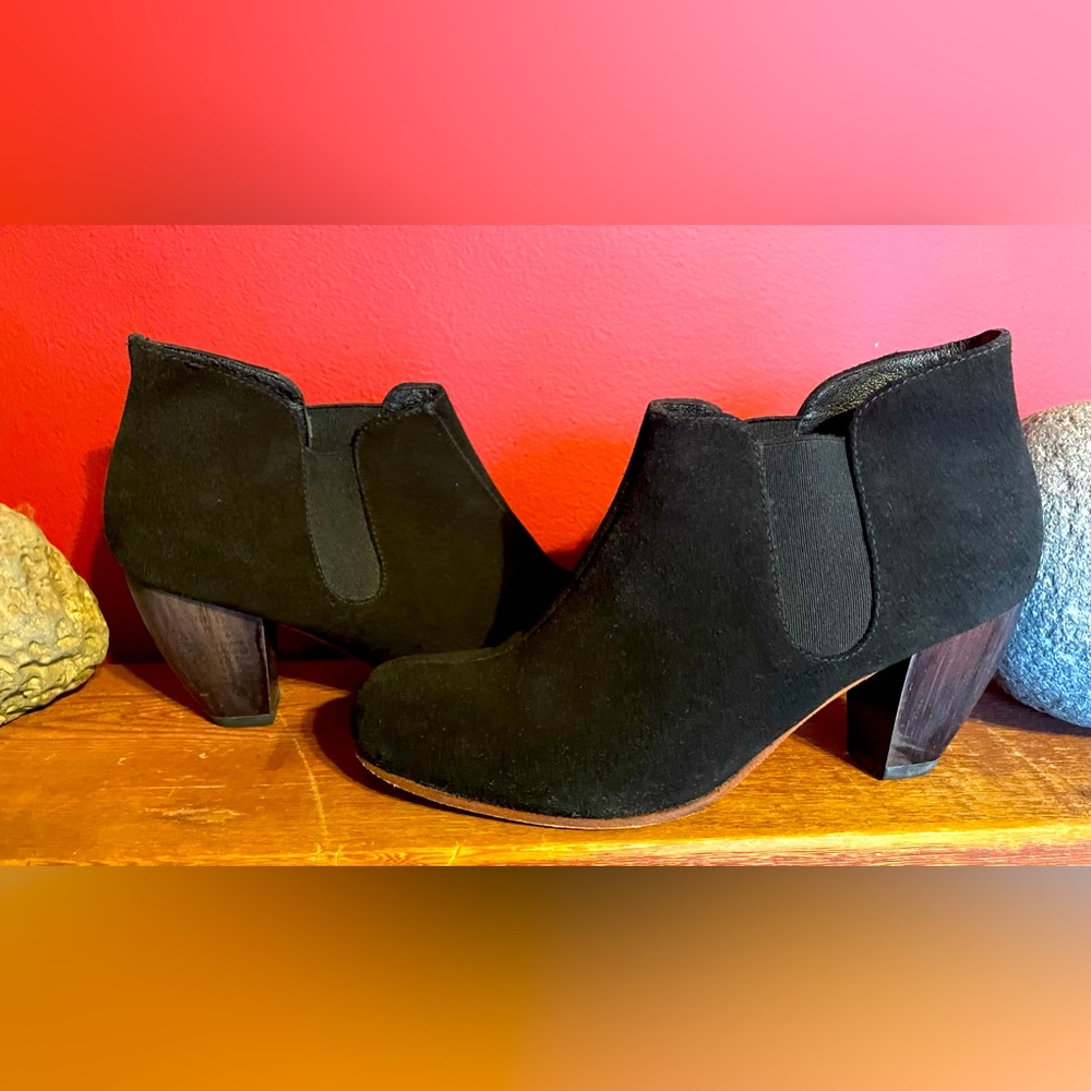 Rachel Comey black suede ankle boots
